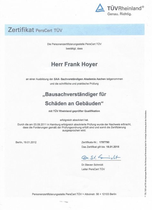 Bausachverständiger